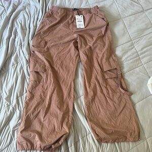 Zara cargo parachute pants